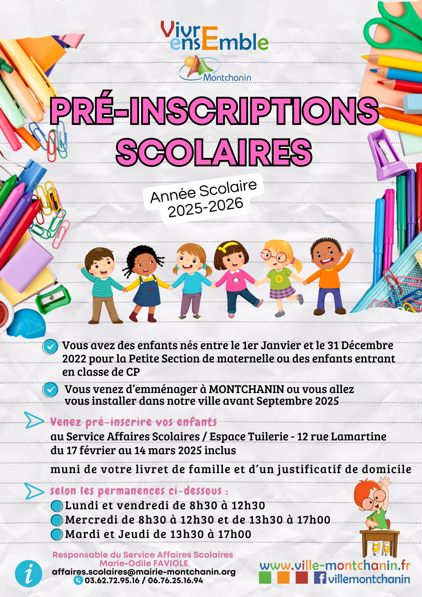 Pré-inscriptions scolaires
